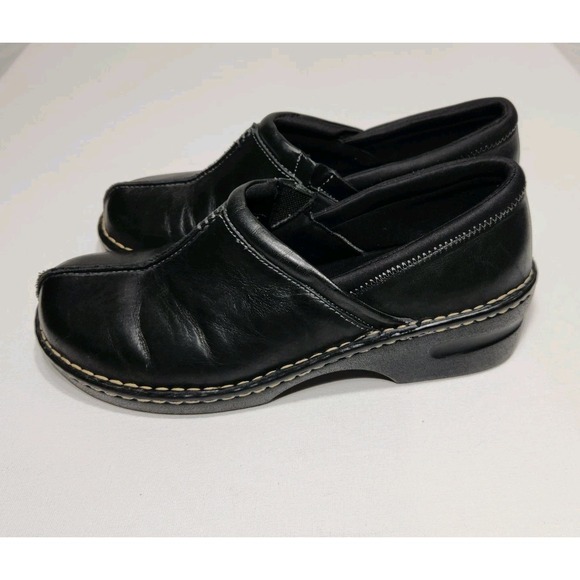 Eastland Shoes - Eastland Womens Black Leather Kelsey Clogs Size 11M‎